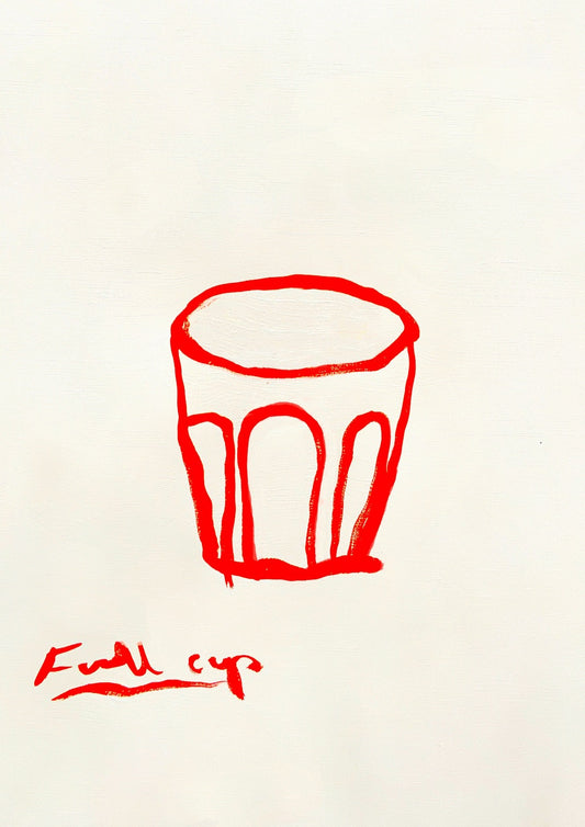 FOOD AND TABLE SERIES- full cup print