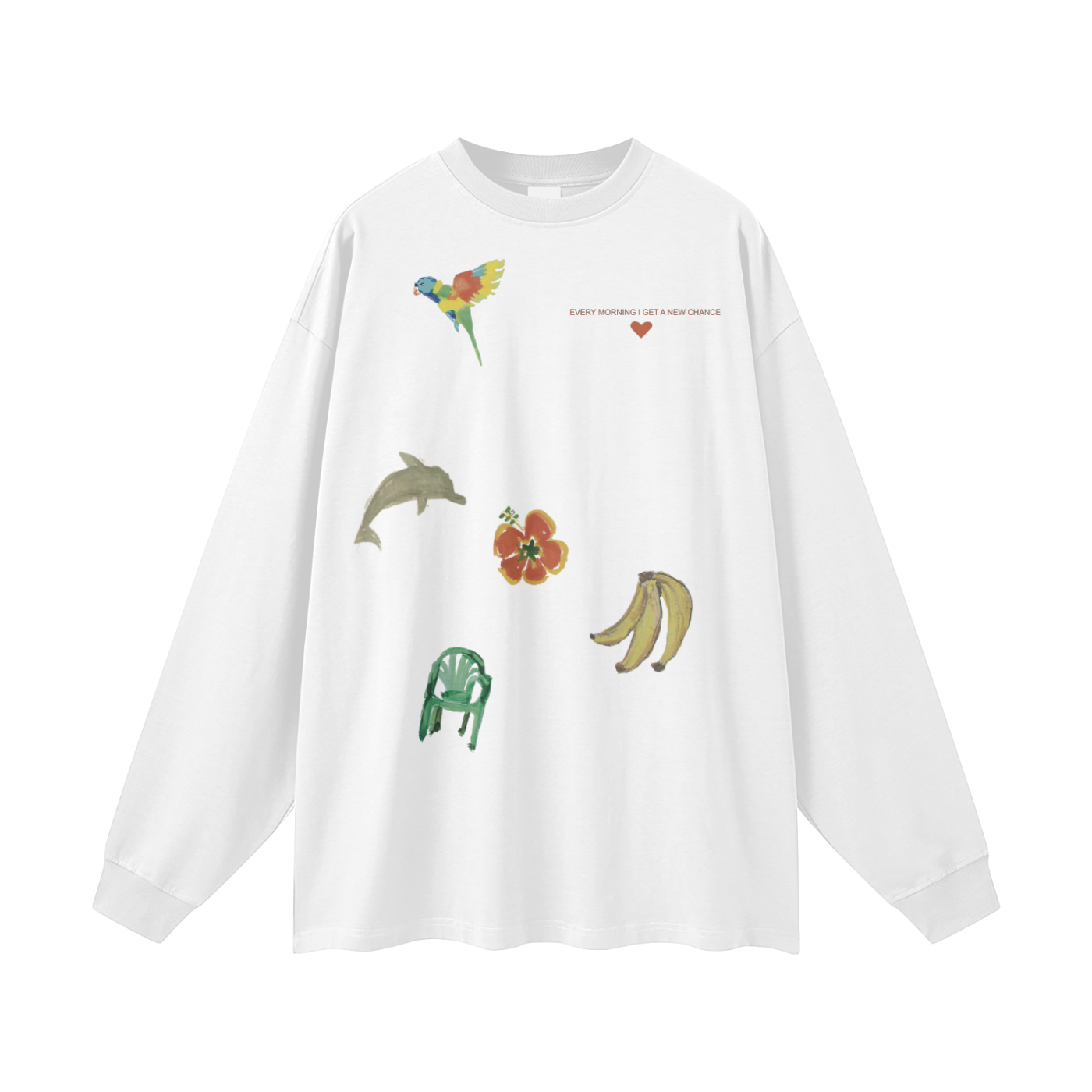 EVERY MORNING I GET A NEW CHANCE LONG SLEEVE TEE