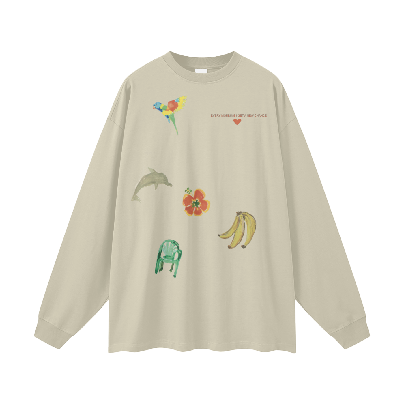 EVERY MORNING I GET A NEW CHANCE LONG SLEEVE TEE