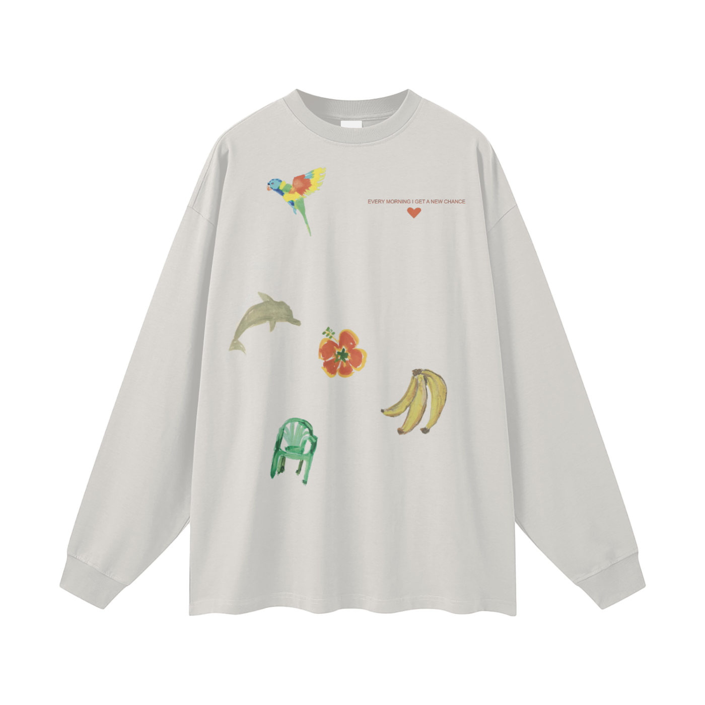 EVERY MORNING I GET A NEW CHANCE LONG SLEEVE TEE