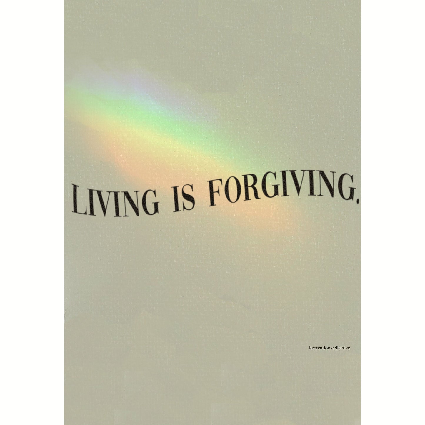 Words - living is forgiving