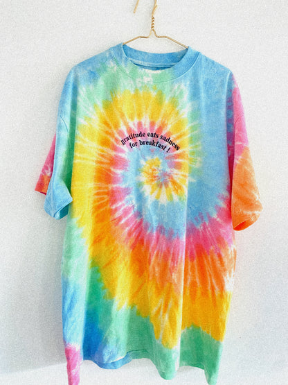 Tie Dye Gratitude - Limited Edition Adults Oversized Tee