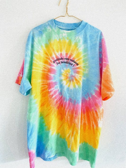 Tie Dye Gratitude - Limited Edition Adults Oversized Tee