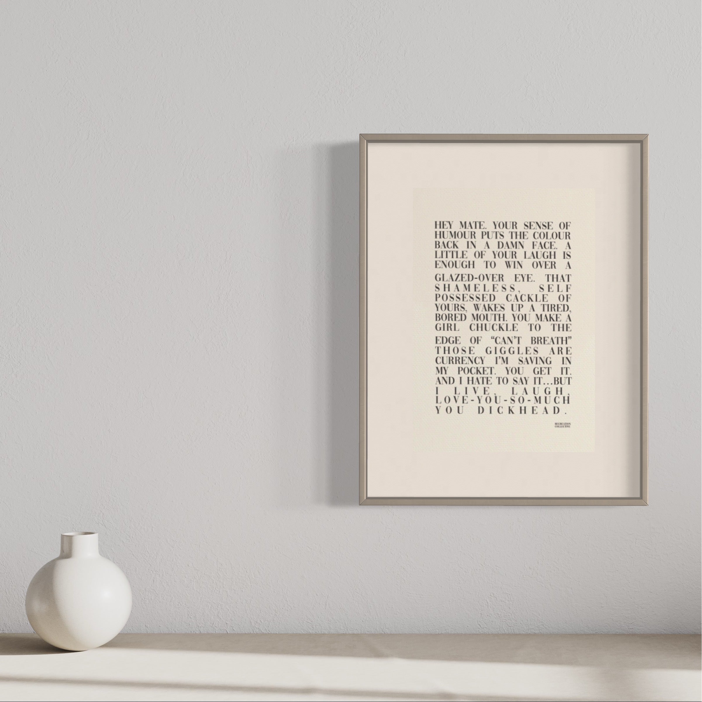 Live Laugh Love Dickhead Word